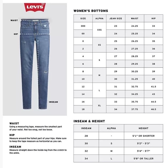 Levi's 505 Women's Straight Leg Jeans Medium Wash 8 Short - Picture 15 of 15